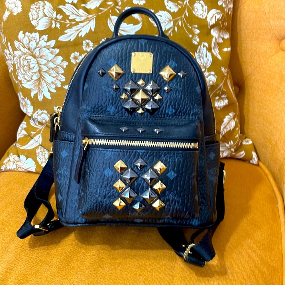 Authentic MCM Stark Visetos Backpack